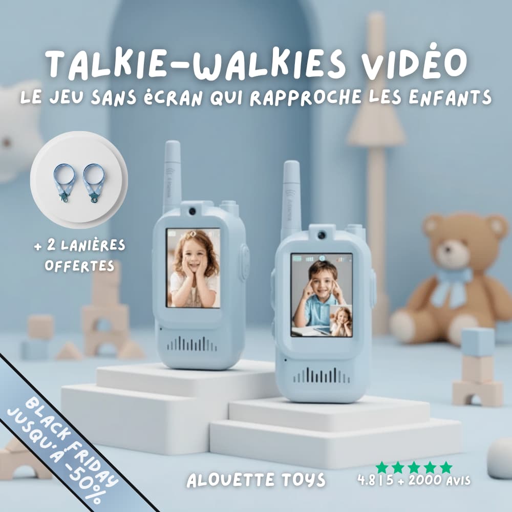 Talkie-Walkie Vidéo Vision — pour les enfants de 3 à 12 ans